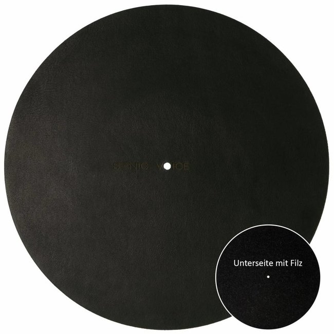 Sonic Voice Lederen platenspeler mat Ranchero/Felt