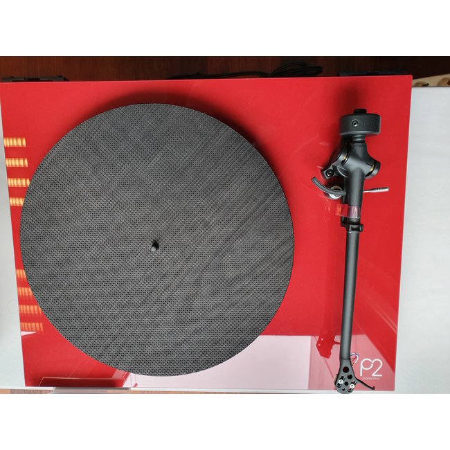 Sonic Voice hout/leren platenspeler mat