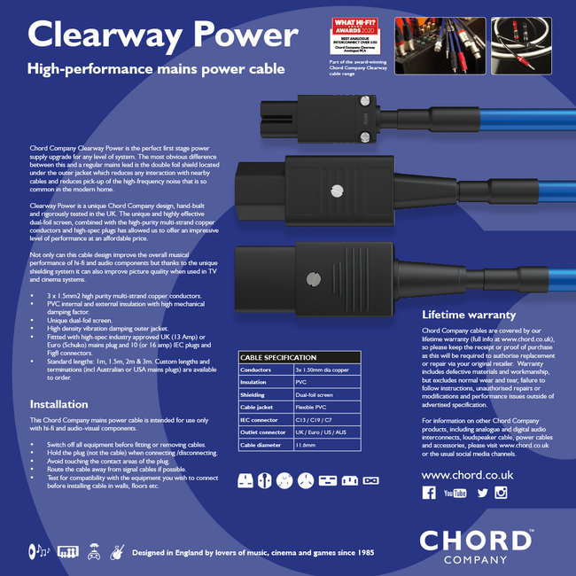 Chord clearway power