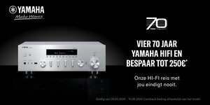 Yamaha hifi 70 jaar cashback actie