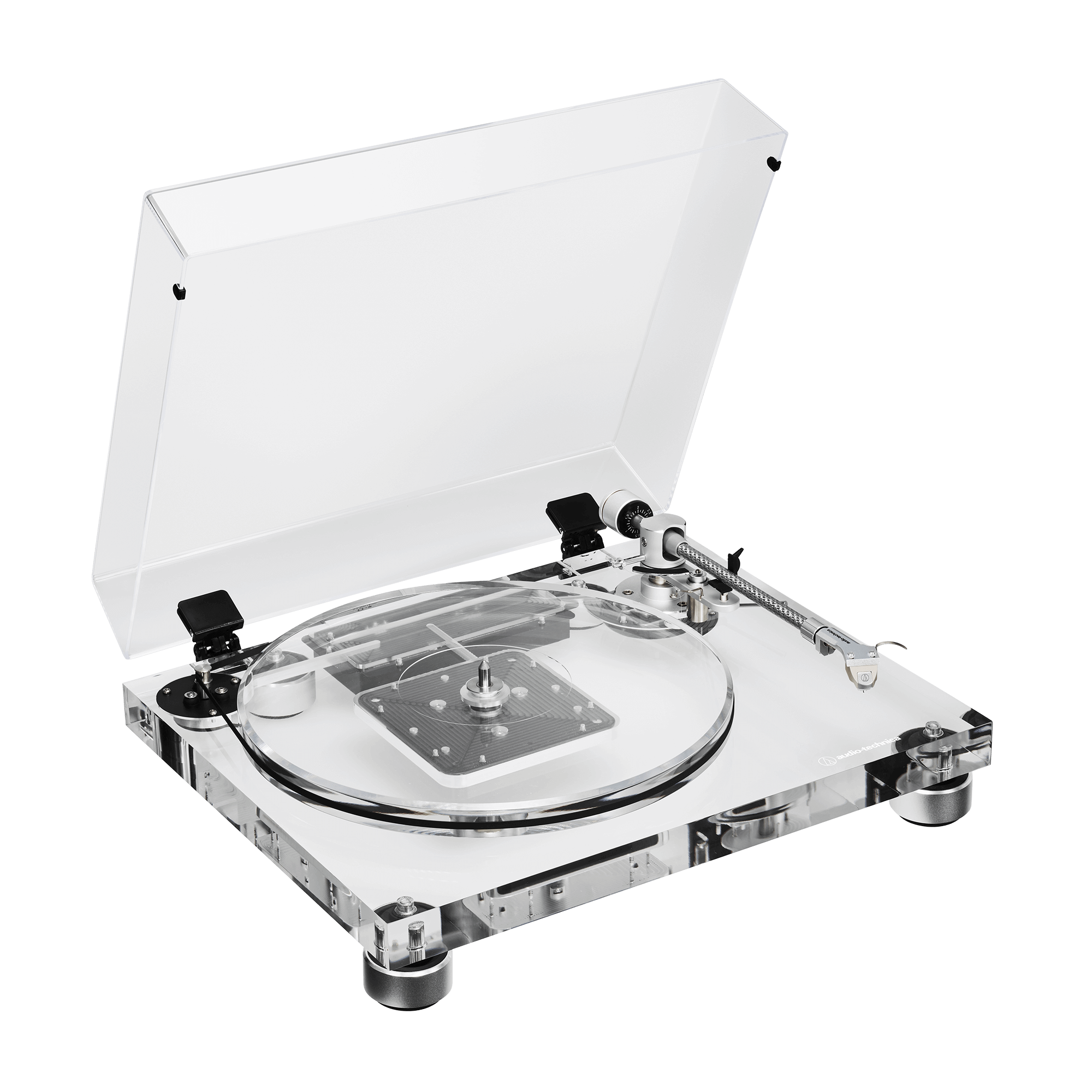 Audio Technica AT LPA2 transparante draaitafel