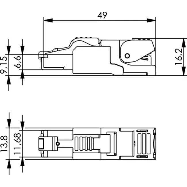 Telegärtner RJ45 MFP8 T568B Connector 100023038