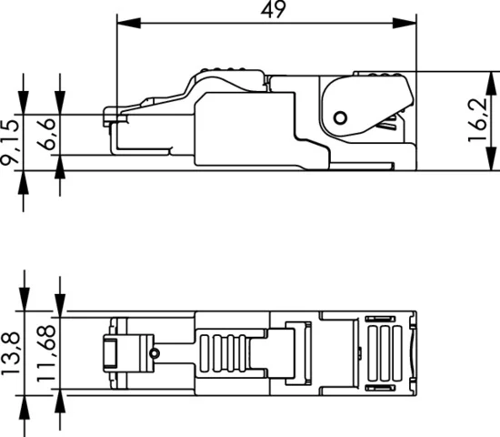 Telegärtner RJ45 MFP8 T568B Connector 100023038