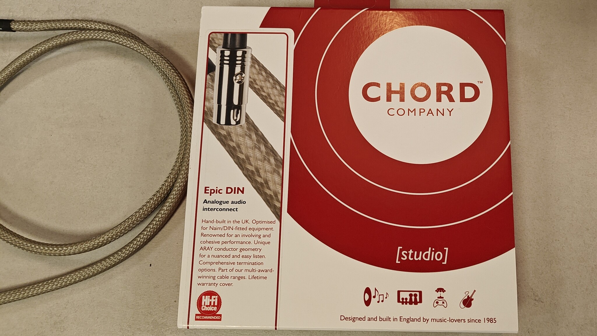 Chord Epic DIN-DIN 1m Interconnect Occasion (2020)