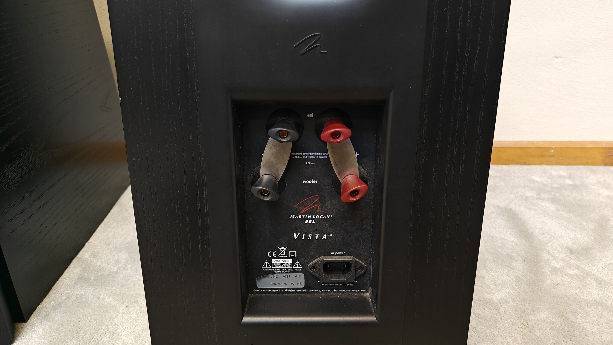 Martin Logan ESL Vista Luidspreker set Occasion (2008)