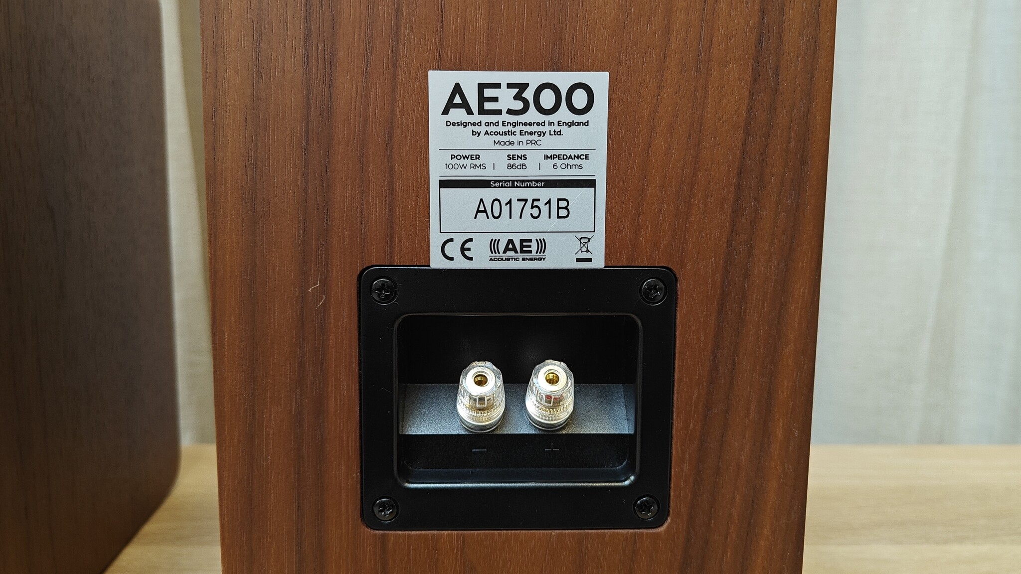 Acoustic Energy AE300 Luidsprekerset Walnoten Occasion (02-2024)