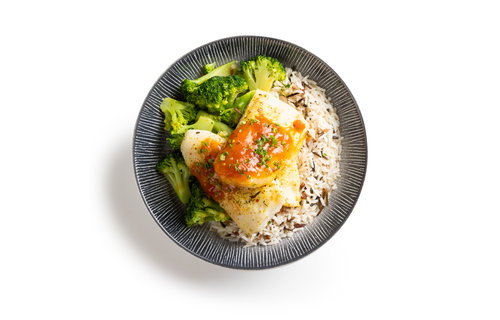 Droogtrainen: Pangafilet - Basmati - Broccoli