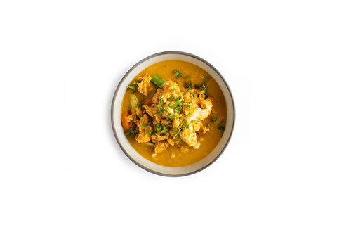 Thaise Rode Curry Soep met Kip