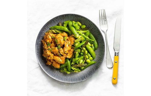 Afvallen: Teriyaki kip - Wok verde