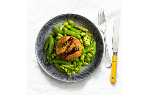 Afvallen: Kipburger - Wok verde