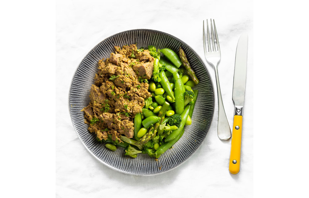 Afvallen - Rendang Beef-Groene Groenten