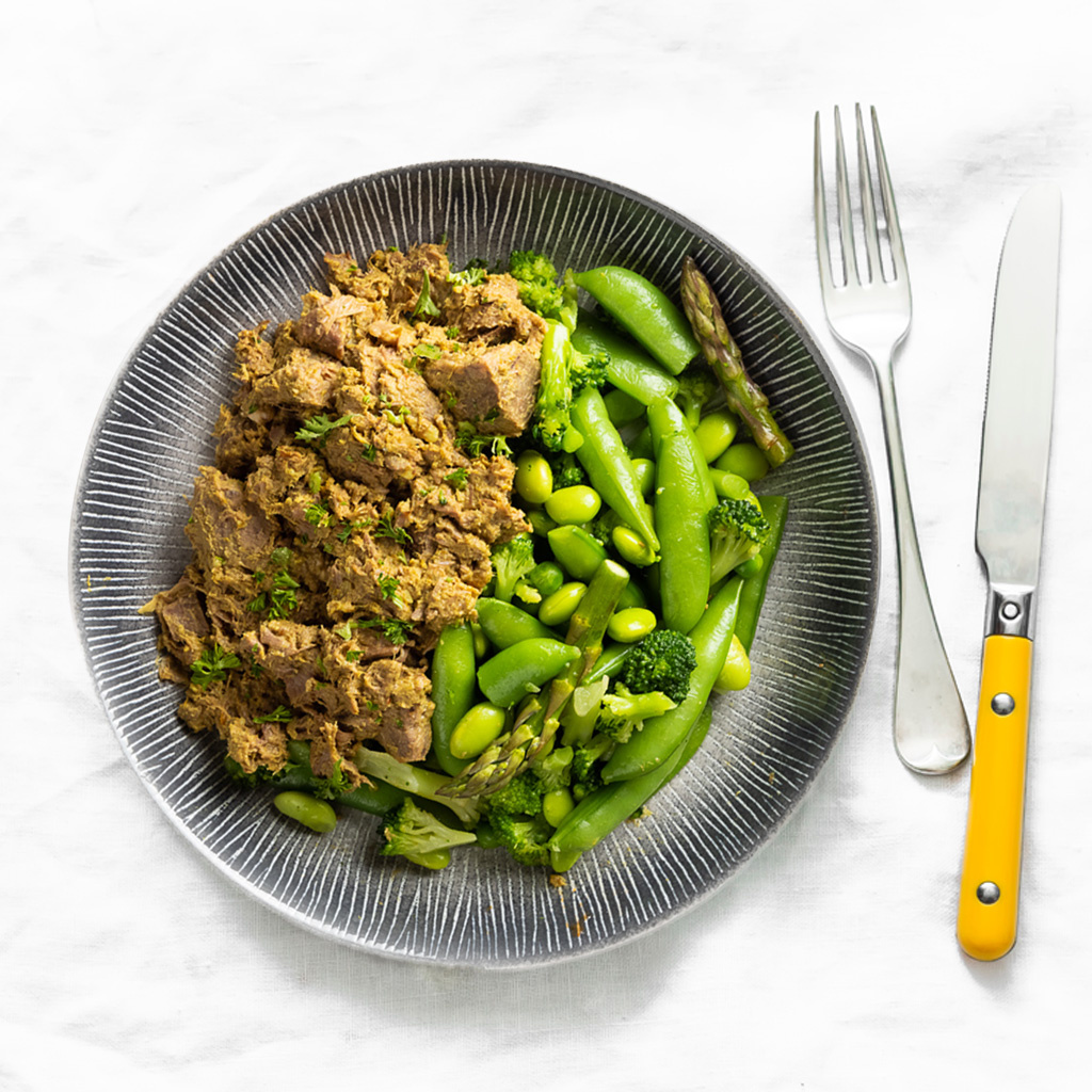 Afvallen: Rendang beef - Wok verde