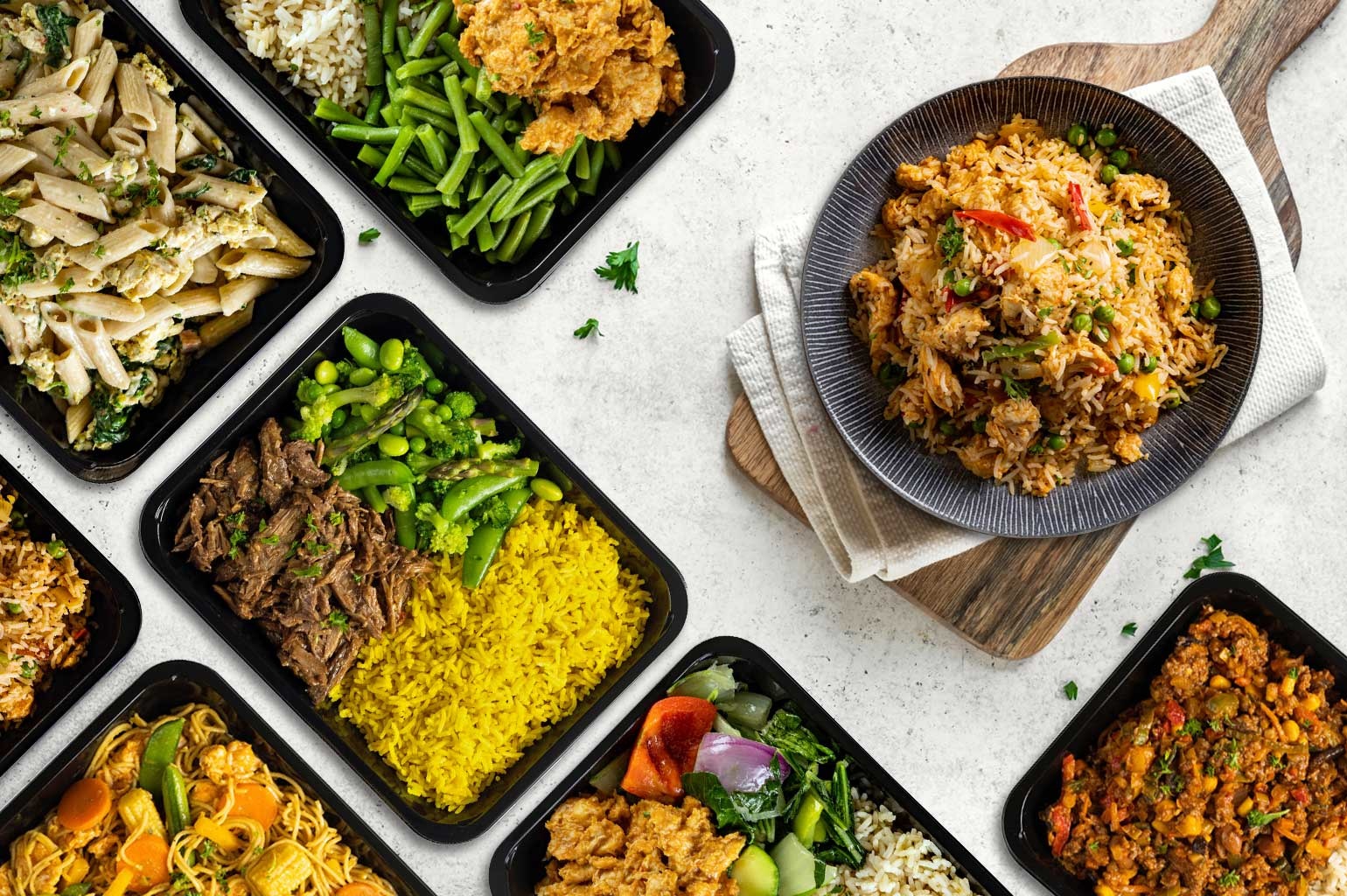 Conditie: Maaltijdpakket wereldse smaken