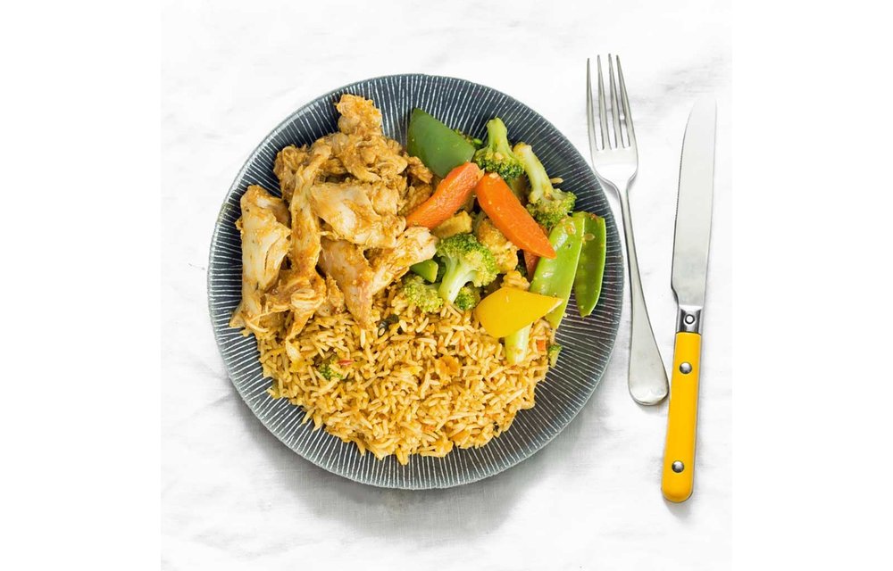 Spiermassa - Nasi Goreng met Kip