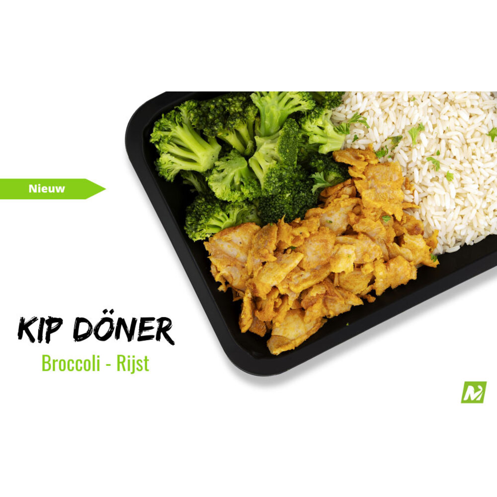 Droogtrainen - Kip Doner - Rijst - Broccoli - The Muscle Chef