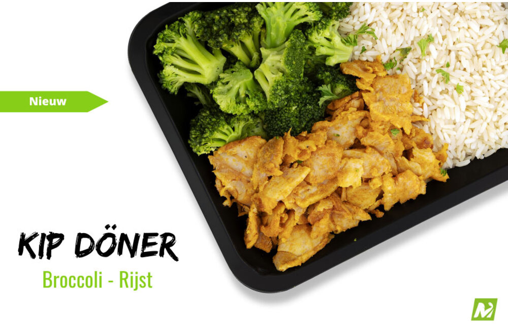 Droogtrainen: Kip döner - Basmati - Broccoli