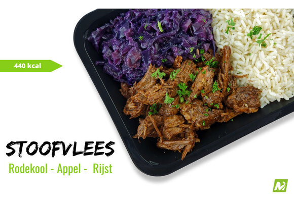 Droogtrainen: Hollands stoofvlees - Basmati - Rode kool