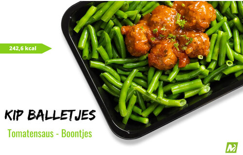 Afvallen: Italiaanse kipballetjes - Bonen - Tomatensaus