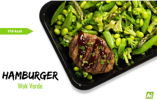 Afvallen: Rundburger - Wok verde