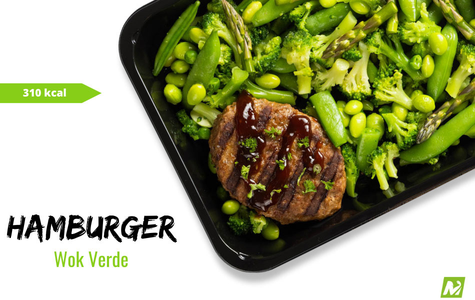 Afvallen: Rundburger - Wok verde