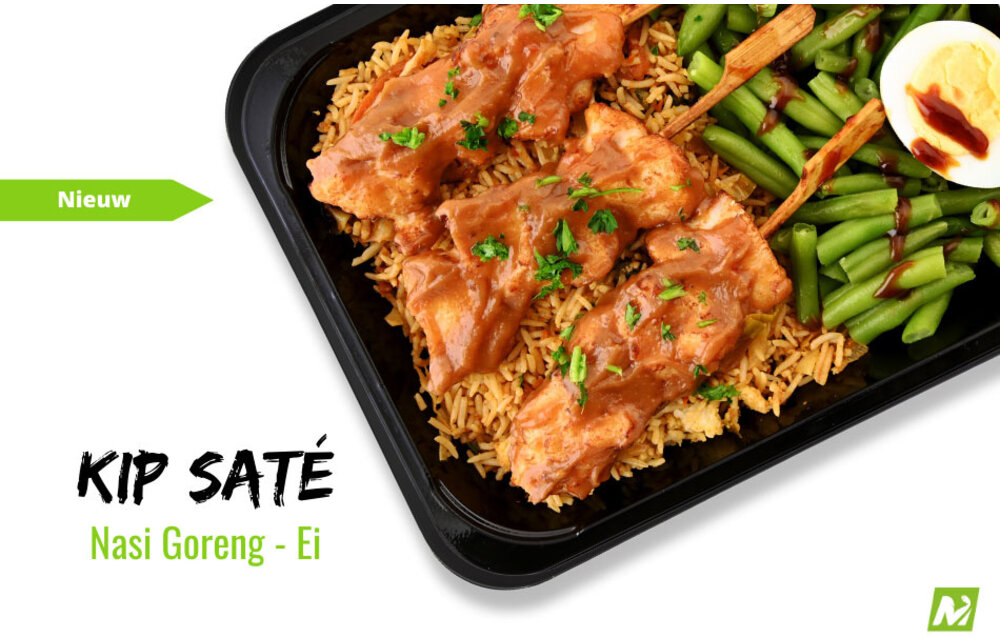 Spiermassa- Nasi goreng - Kipsaté - Ei