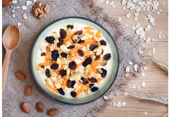 Overnight oats: Cookies & Cream