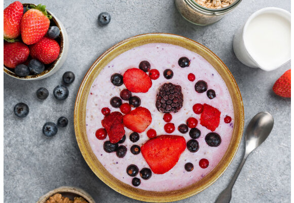 Overnight oats: Bosvruchten