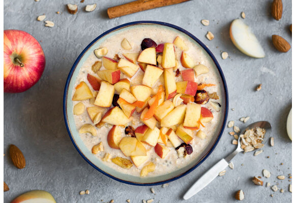 Overnight oats: Appel - Noten