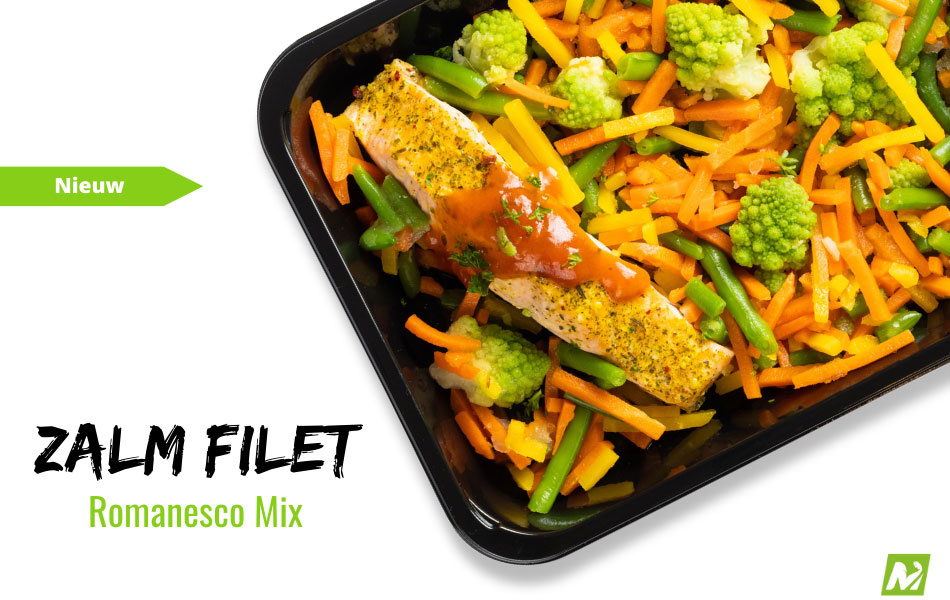 Afvallen: Zalmfilet - Groentemix - Tomatensaus