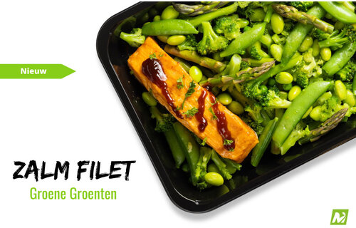 Afvallen: Teriyaki zalmfilet - Groene groenten