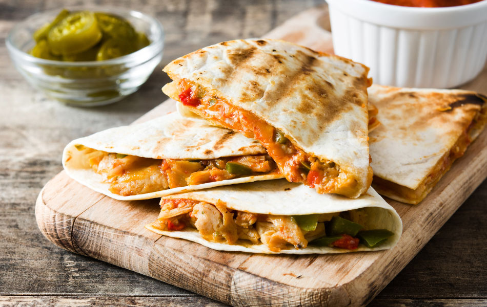 High Protein Kip Quesadilla