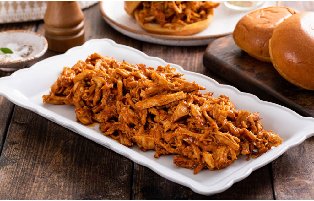 Pulled Chicken Saté - kant en klaar (portie 300 gram)