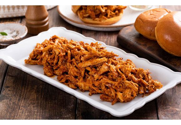 Pulled Chicken Saté - kant en klaar (portie 300 gram)