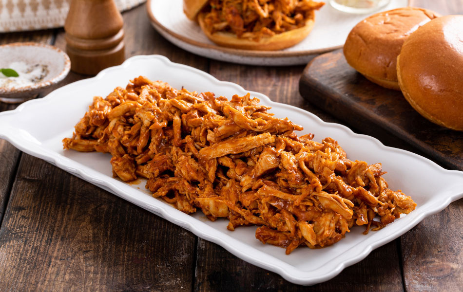 Pulled Chicken Saté - kant en klaar (portie 300 gram)