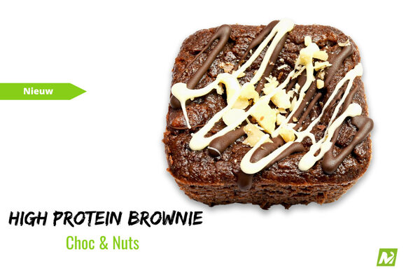High protein brownie: Choc & nuts