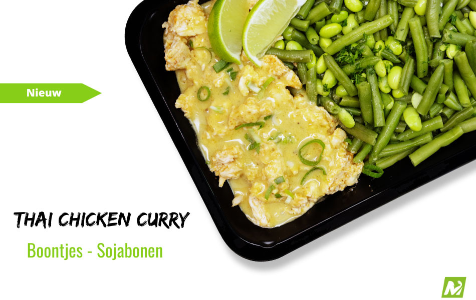 Afvallen: Thai chicken curry - Boontjes - Sojabonen