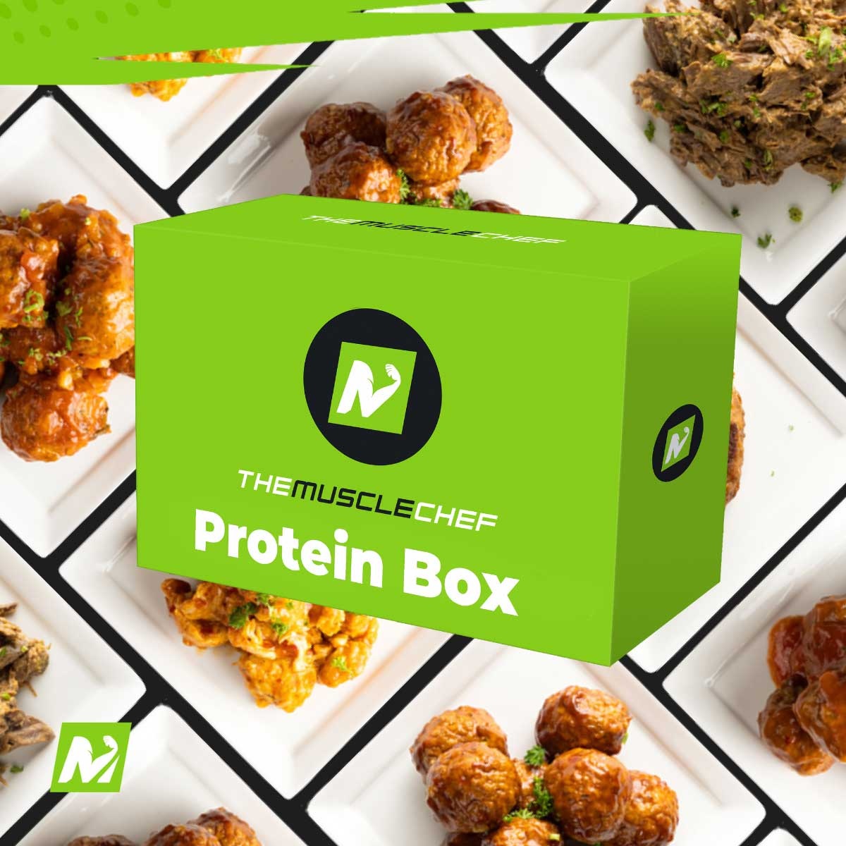 The Protein Box ( 3 kilo vlees/kip gegaard )