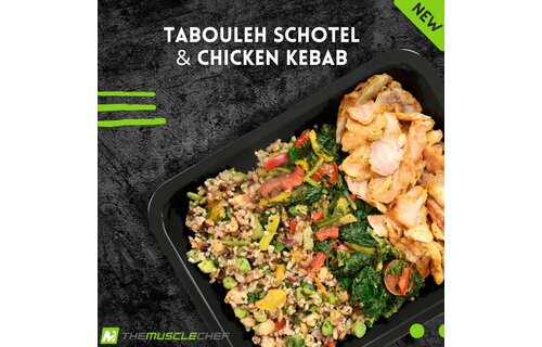 Droogtrainen: Tabouleh schotel - Chicken kebab