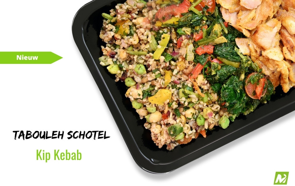 Droogtrainen: Tabouleh schotel - Chicken kebab