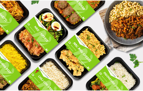 Spiermassa: Maaltijdpakket wereldse smaken | 24  maaltijden