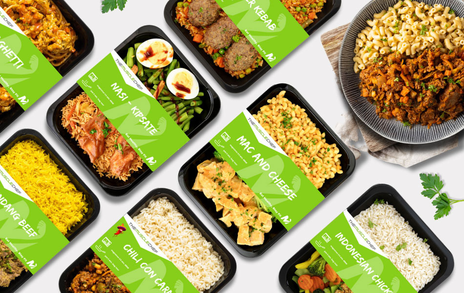 Spiermassa: Maaltijdpakket wereldse smaken | 24  maaltijden