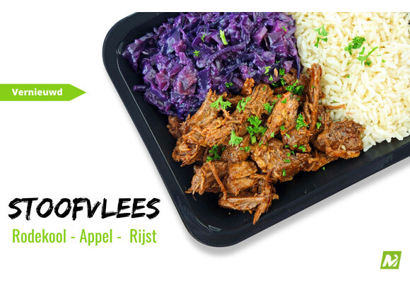 Droogtrainen: Hollands stoofvlees - Basmati - Rode kool