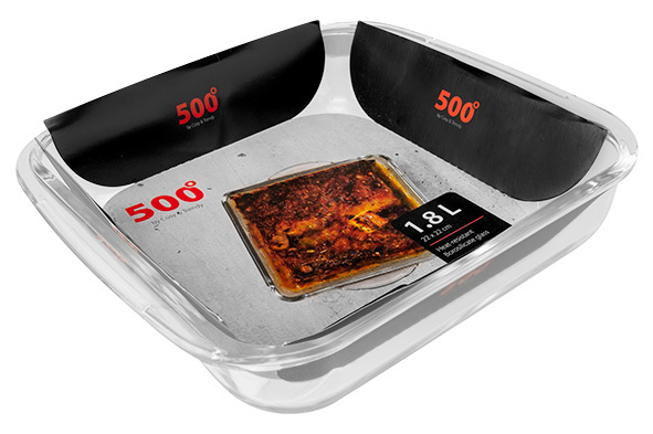 500° ovenschotel 1,8l 22x22cm vierkant