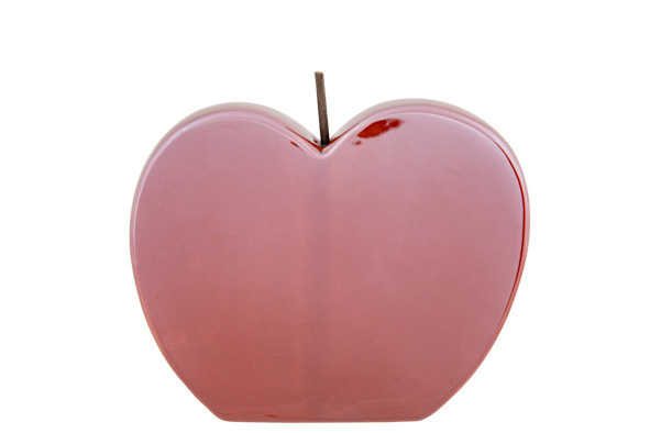 Appel verano oranje 11x4xh8,8cm rond keramiek