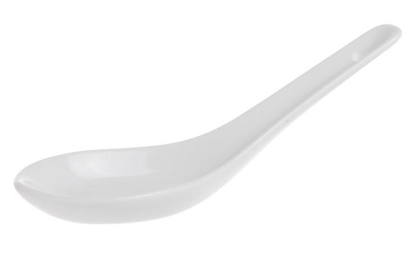 Apero rijstlepel set6 d5cm- 14cm porselein