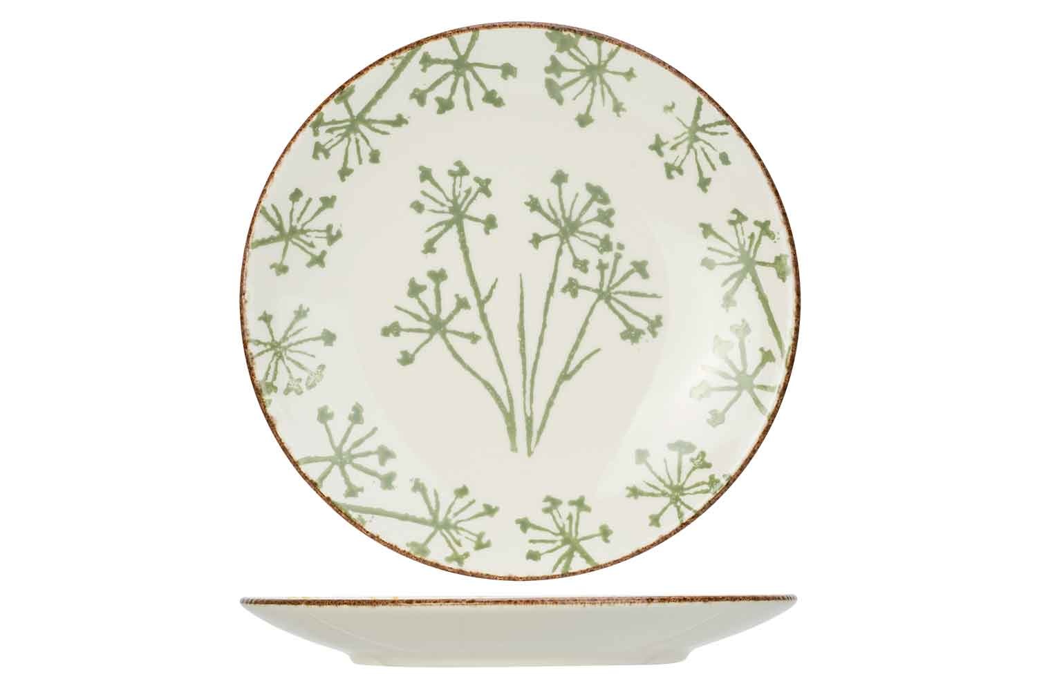 Anis green dessertbord d21,9cm