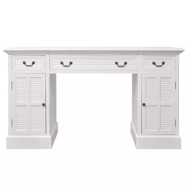 Schreibtisch Sekretär Weiß 140 x 48 x 80 cm - MeinShop24.ch