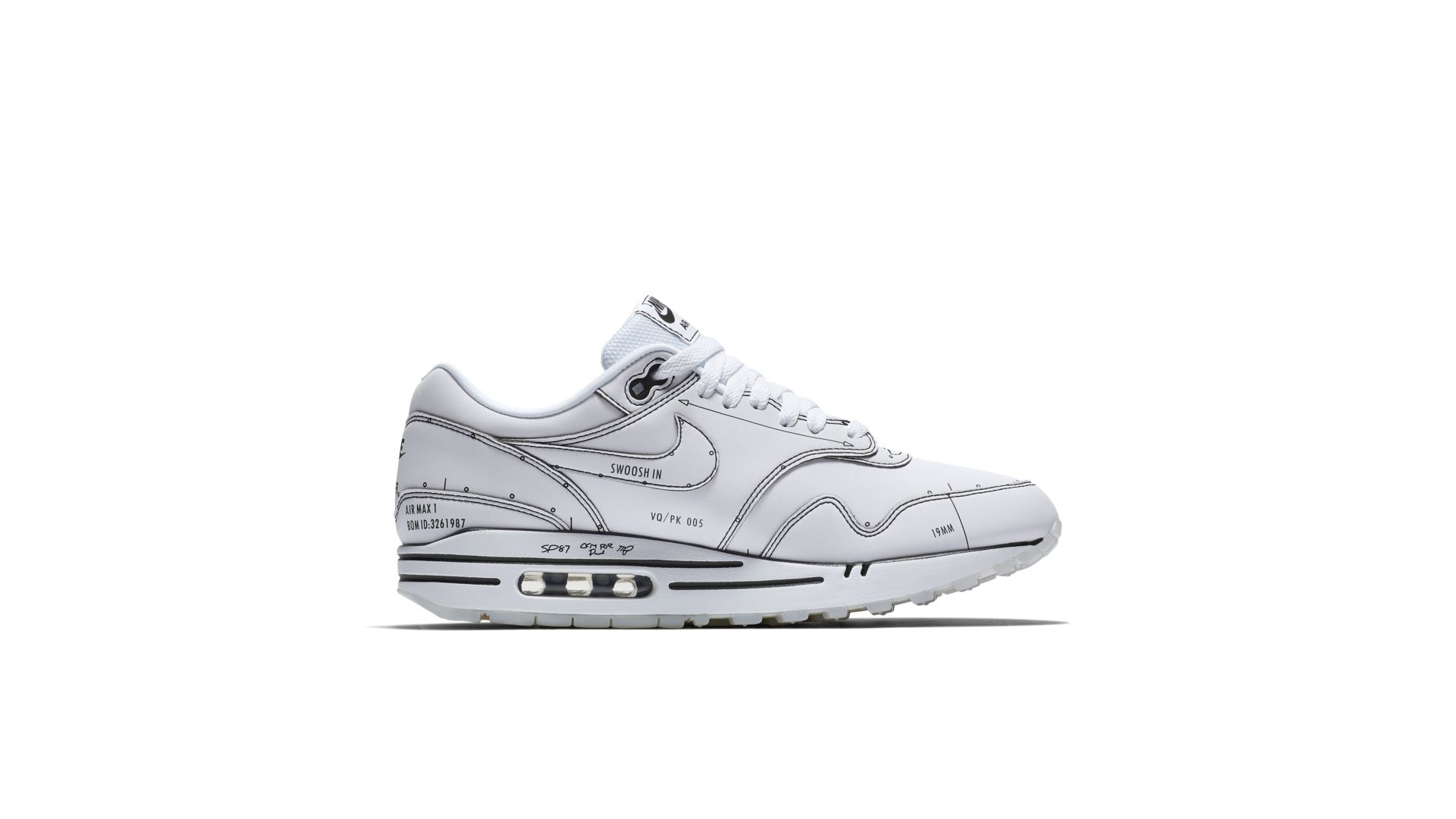 Nike Air Max 1 'Sketch To Shelf White 