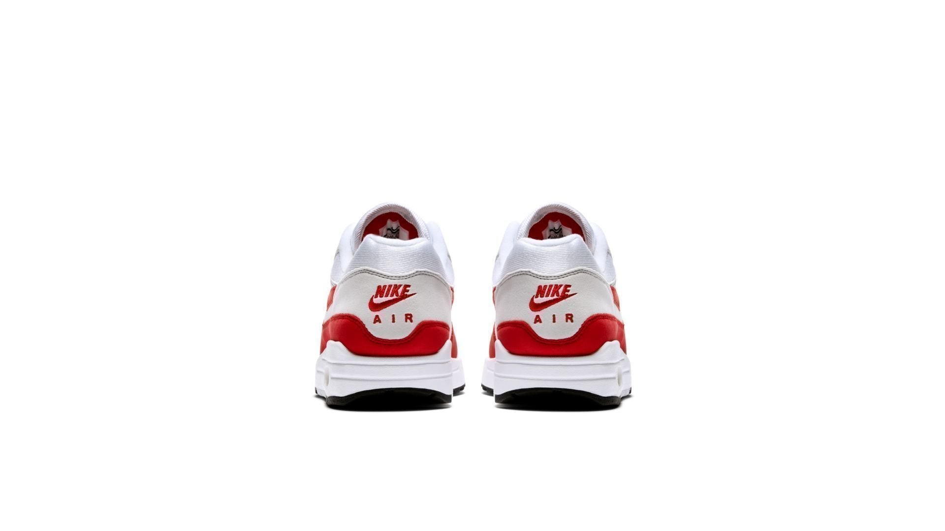 air max 1 white and red