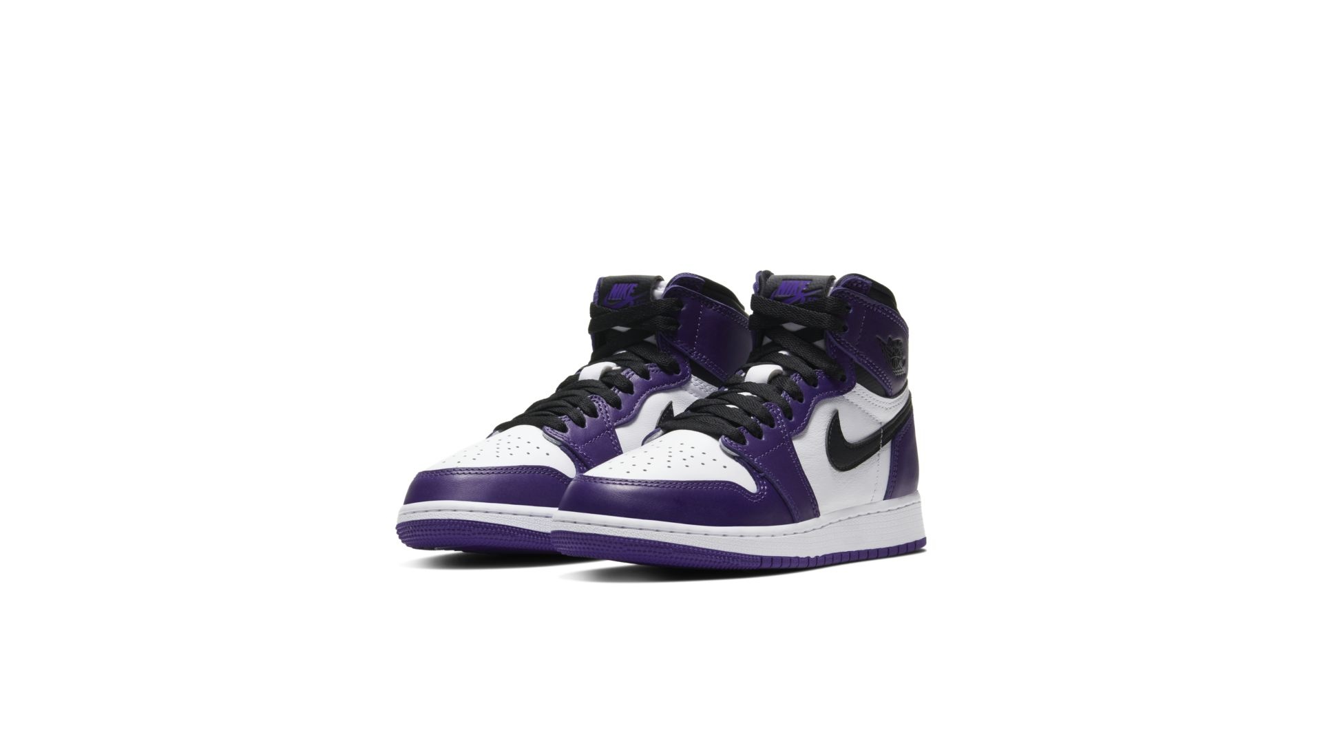 Air Jordan 1 High Court Purple White Gs Sneakin